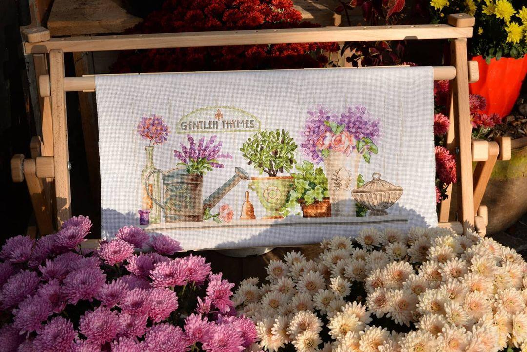 Tranquil Quite Times cross stitch kit, Aida count by Charivna mit.