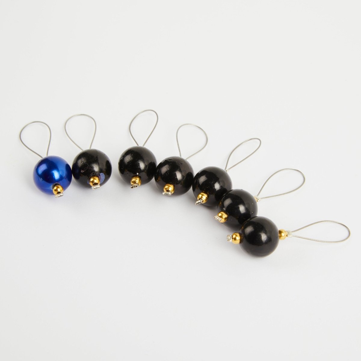 KnitPro NEW ZOONI Stitch Markers in Coloured Beads Midnight Beauty