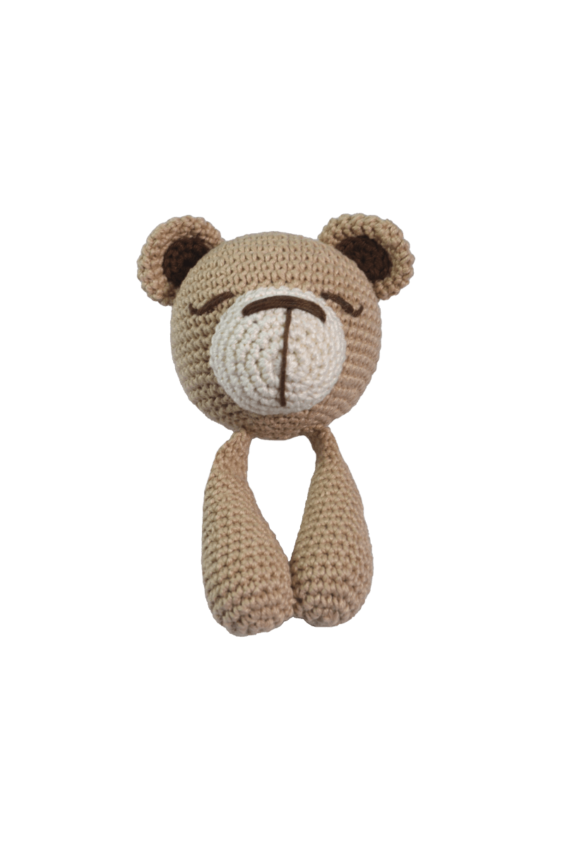 Circulo Amigurumi Crochet Kit - Lovey Blanket - All Included, Easy Instructions - Crochet Set for Intermediate - Animal Crochet Kit, Premium Amigurumi Yarn for Crocheting - Bear - Leo Hobby