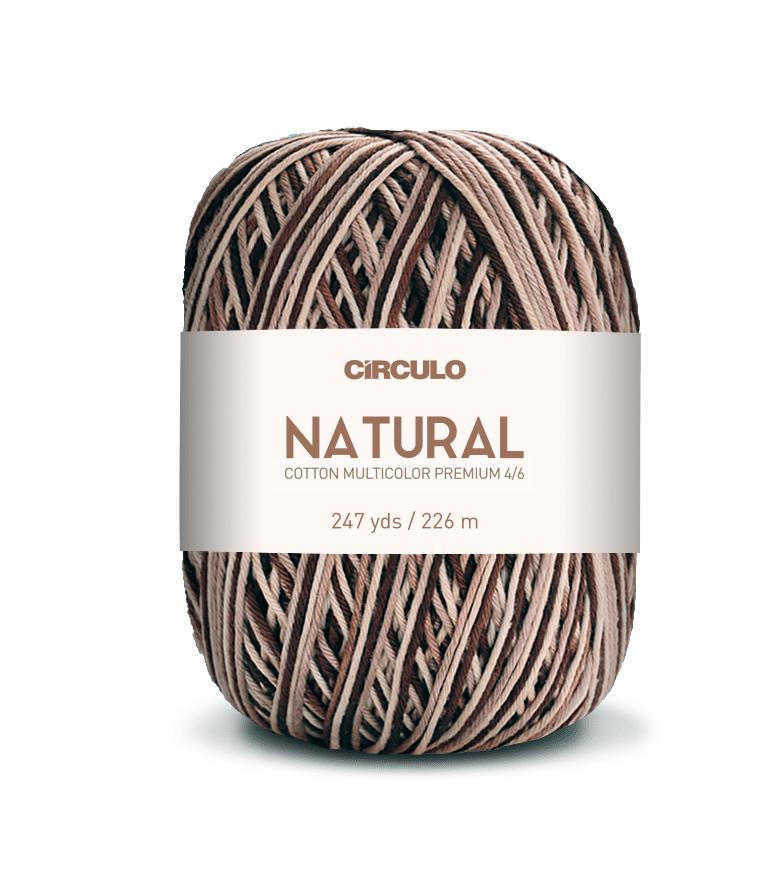 Circulo Barroco Multicolor Premium 4/6, 100% Cotton Yarn for Crochet and Knitting, 226m/200g - Leo Hobby Marketplace