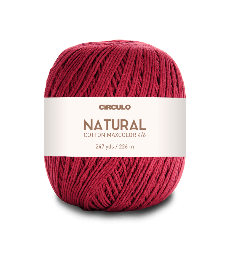 Circulo Natural Cotton Maxcolor (Barroco) 4/6 100% Cotton Yarn for Crochet and Knitting, 226m/200g - Leo Hobby Marketplace