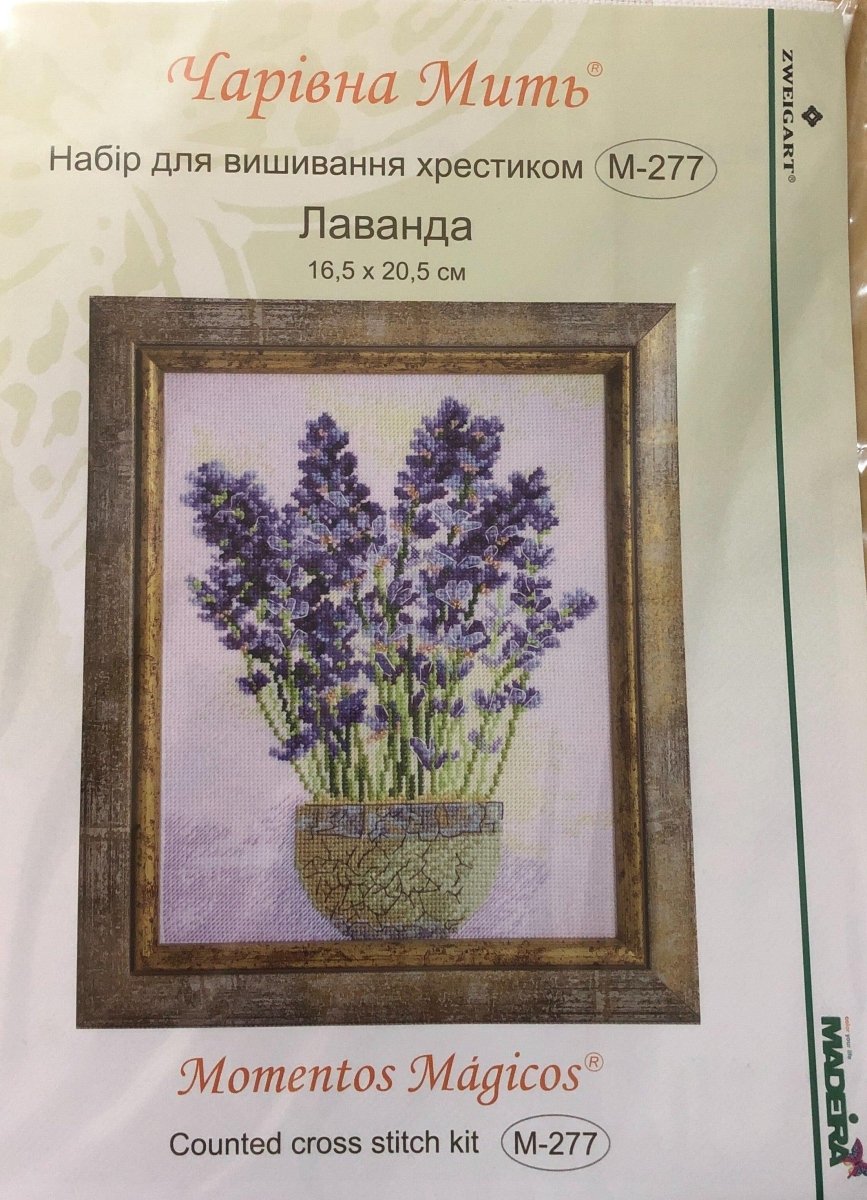 Charivna Mit Momentos Magicos LAVENDER Cross Stitch Kit