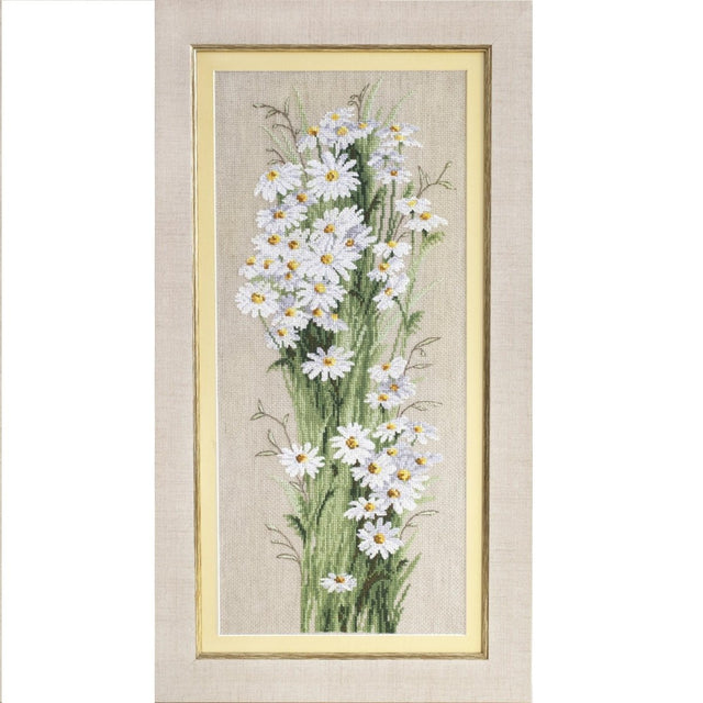 Field Chamomiles counted cross stitch kit by Charivna Mit.