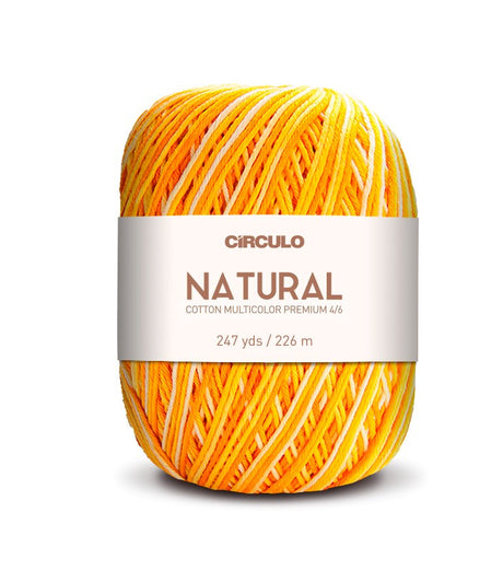 Multicolor Circulo Barroco Yarn in crafting action.