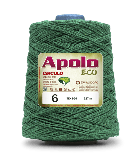 Apolo Eco 4/6 Cotton Cord Yarn – Ideal for Crochet Bags & Home Decor (600g) - Leo Hobby
