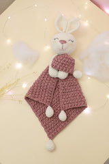 Circulo Amigurumi Crochet Kit - Lovey Blanket - All Included, Easy Instructions - Crochet Set for Intermediate - Animal Crochet Kit, Premium Amigurumi Yarn for Crocheting - Bunny - Leo Hobby