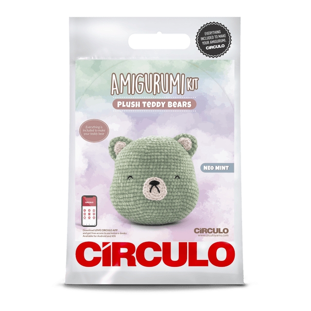 Circulo Amigurumi Kit Plush Teddy Collection - Neo Mint - Leo Hobby