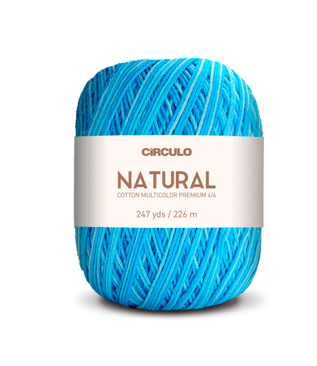Circulo Barroco Multicolor Premium 4/6, 100% Cotton Yarn for Crochet and Knitting, 226m/200g - Leo Hobby Marketplace
