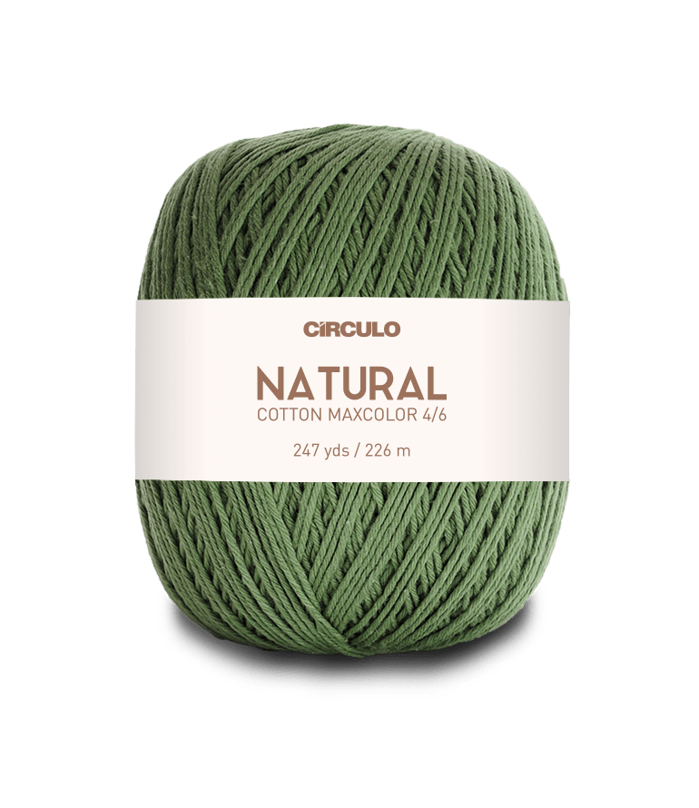 Circulo Natural Cotton Maxcolor (Barroco) 4/6 100% Cotton Yarn for Crochet and Knitting, 226m/200g - Leo Hobby Marketplace