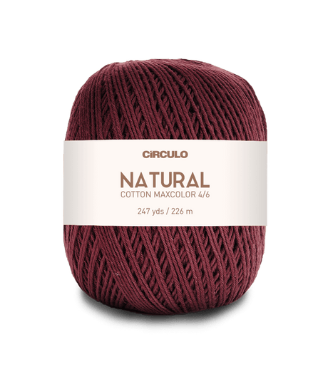 Circulo Natural Cotton Maxcolor (Barroco) 4/6 100% Cotton Yarn for Crochet and Knitting, 226m/200g - Leo Hobby