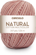 Circulo Natural Cotton Multicolor 4/6, 100% Cotton Yarn for Crochet and Knitting, 226m/200g - Leo Hobby Marketplace