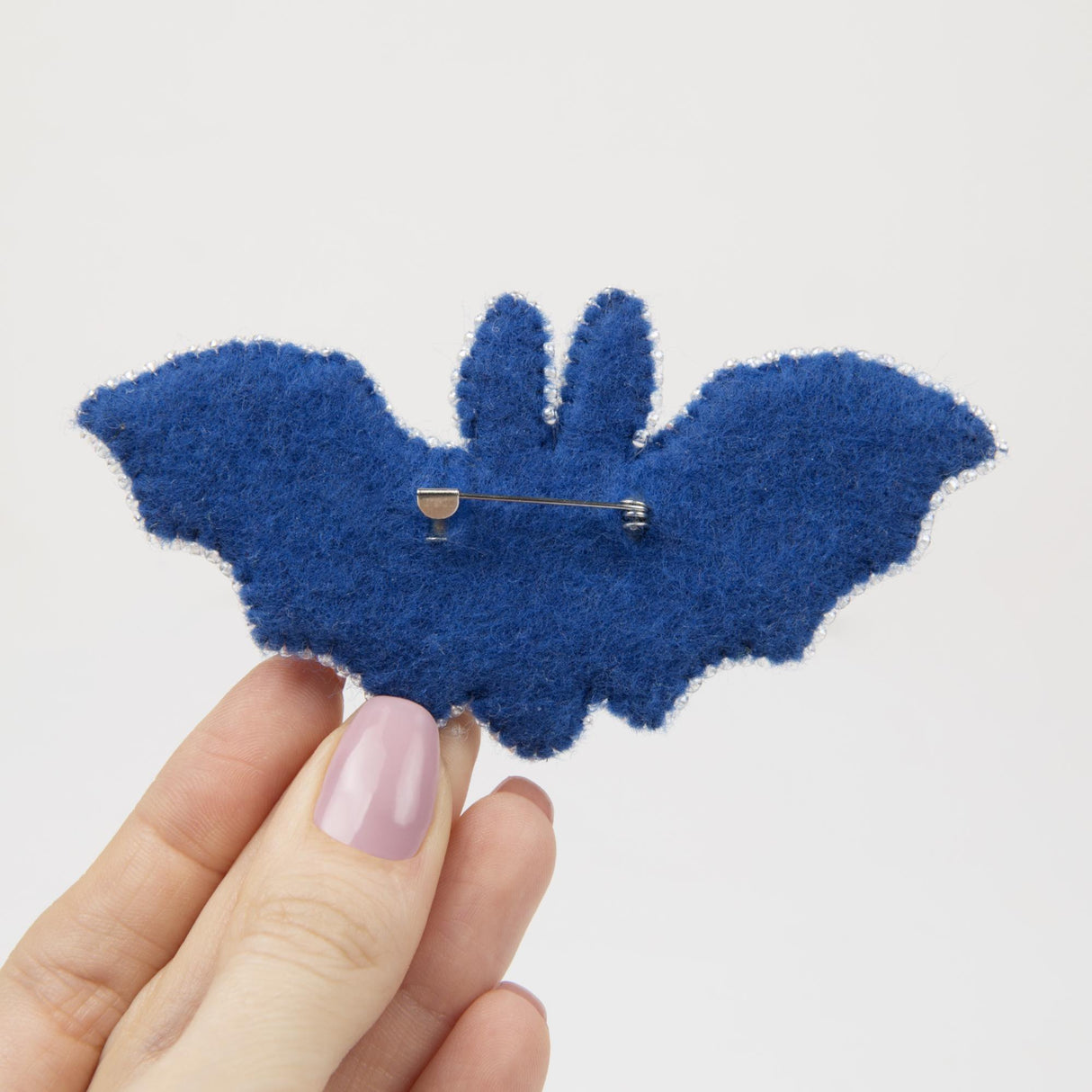 Bat brooch kit with shimmering crystal beads