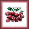 CHERRIES Counted Cross-Stitch and Beadwork Kit on Aida by Charivna Mit.